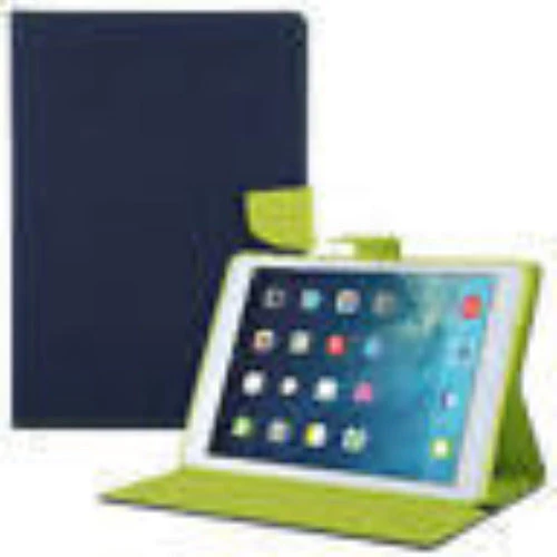 Goospery Fancy Diary Case for iPad 9.7" - Navy/Lime - Image 5