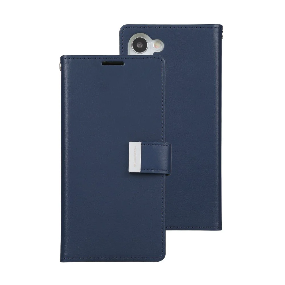 Goospery Rich Diary Case for Samsung Galaxy S23 Plus - Navy - Image 2