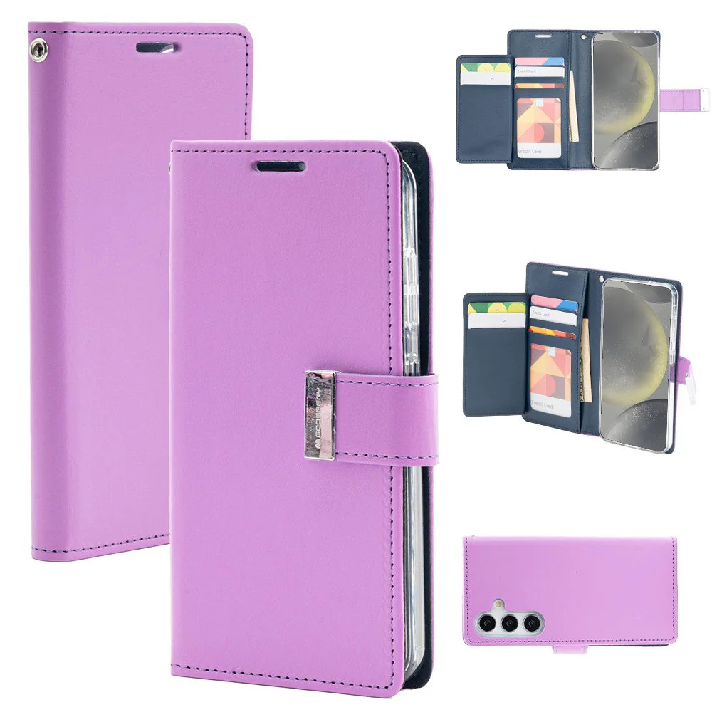 Goospery Rich Diary for Galaxy S24 Plus - Purple - Image 2