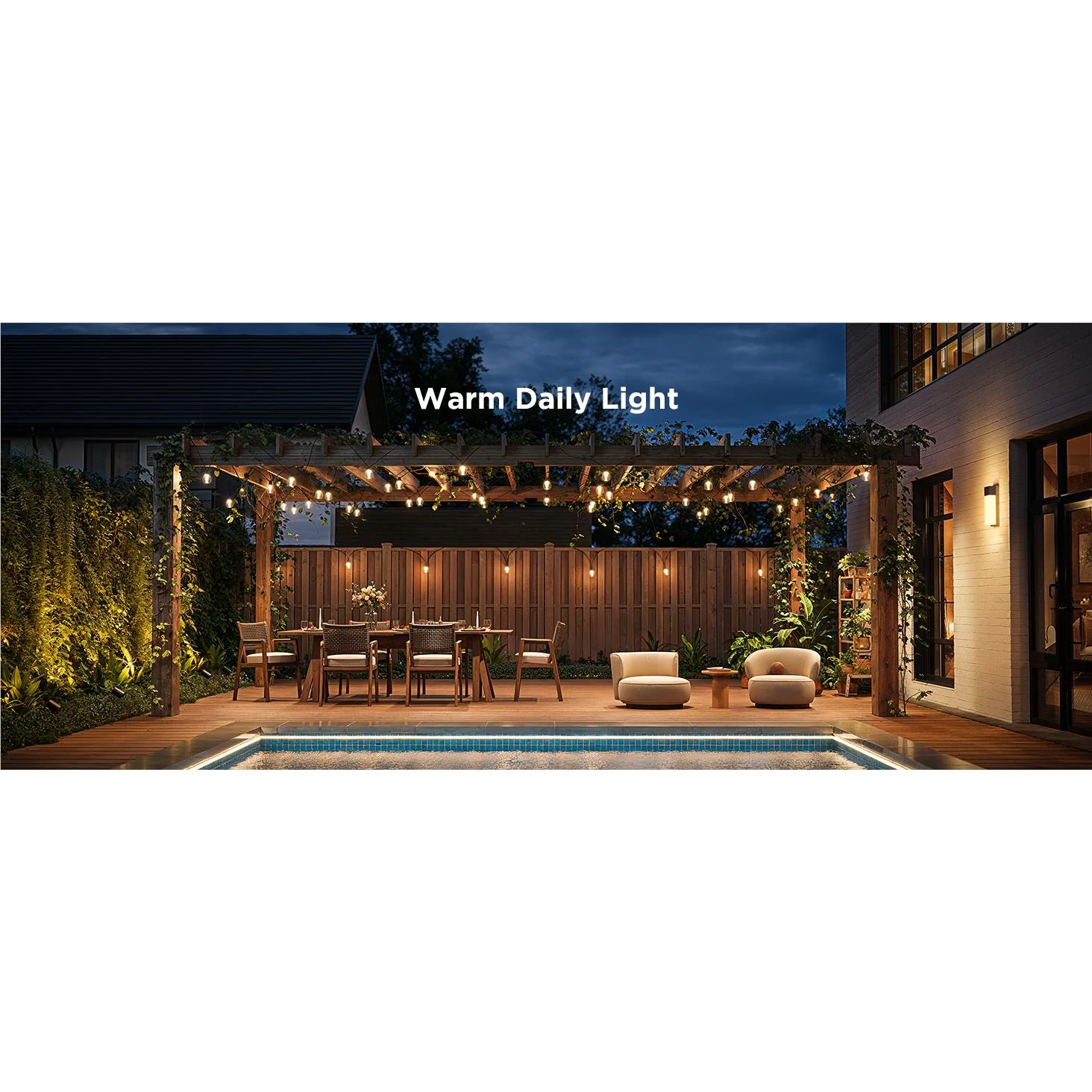 Govee Outdoor Clear Bulb String Lights (15m) - Image 8
