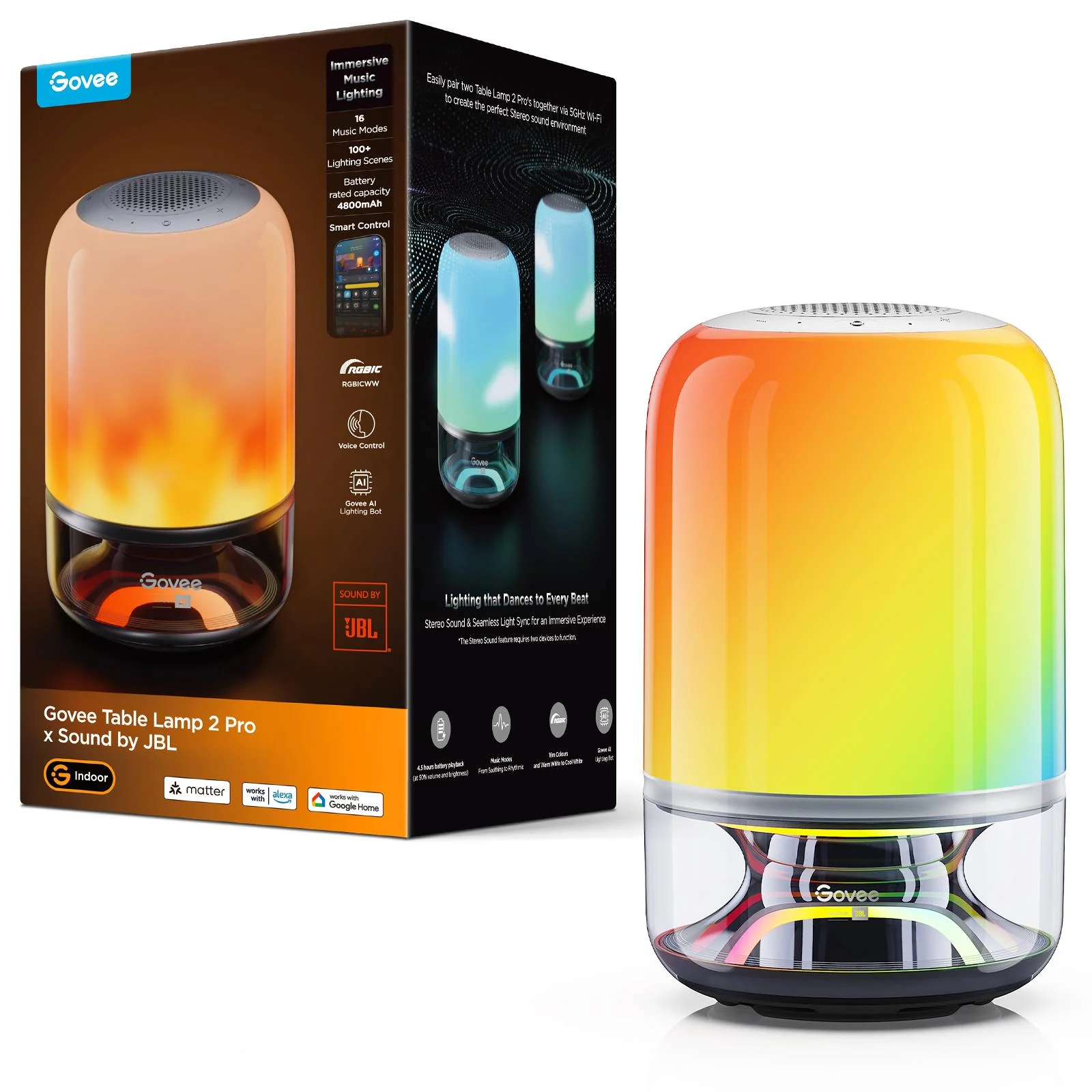 Govee Table Lamp 2 Pro x Sound by JBL - Image 2
