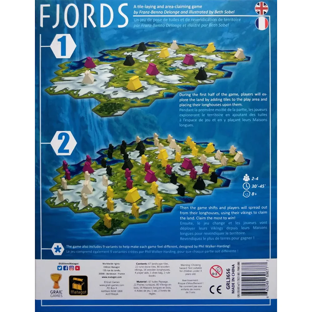 Grail Games Fjords Tile-Laying Tabletop Family Fun Party Night Board Game 8y+ - Image 3