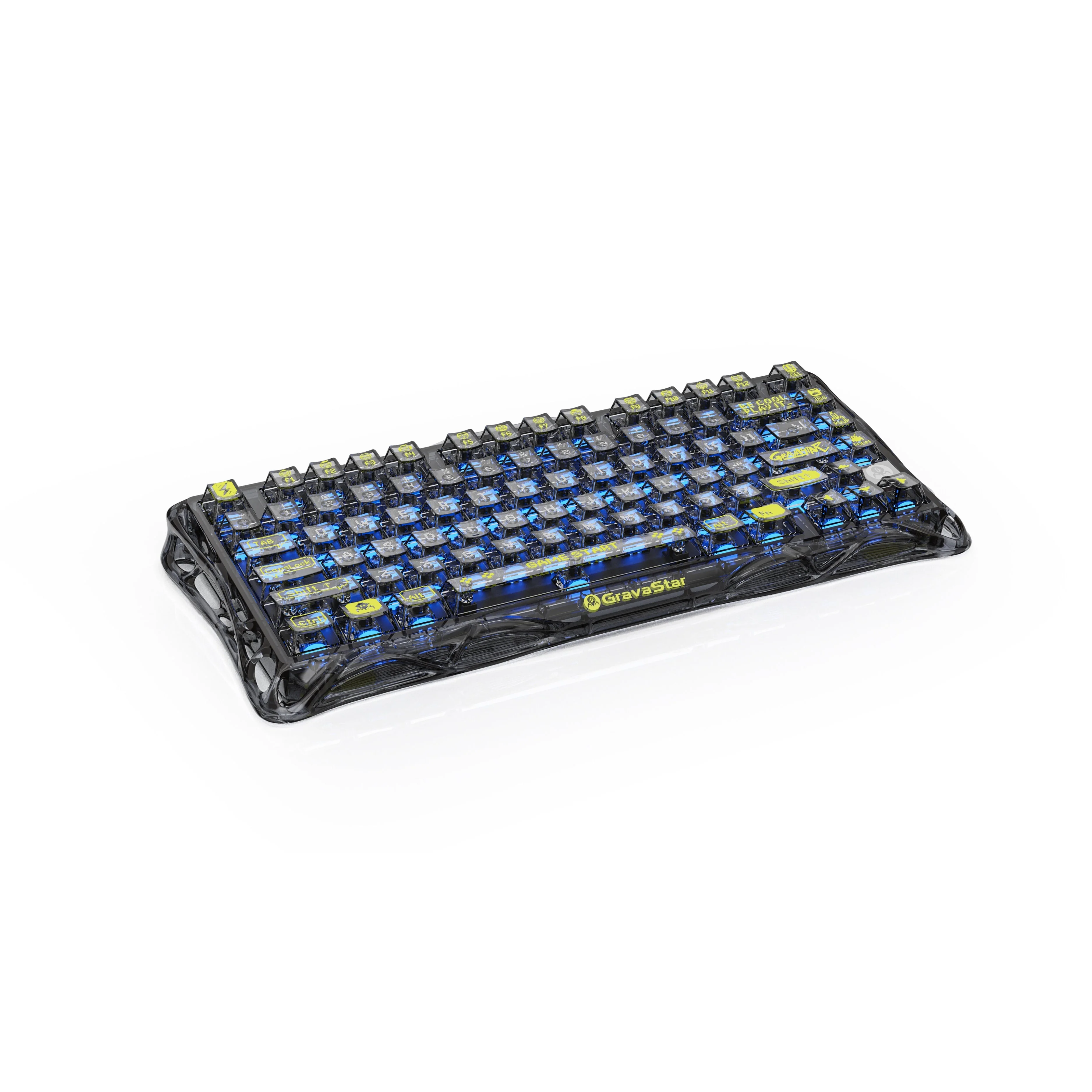 GravaStar Mercury K1 Lite Gaming Mechanical Keyboard (Transparent Black) - Image 2