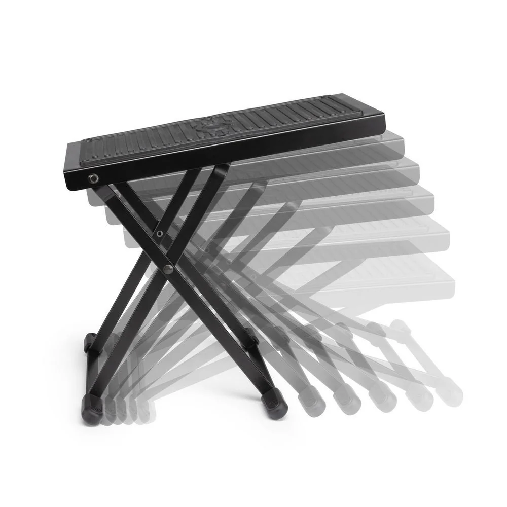 Gravity GSFB01 Height Adjustable 30cm Guitar Footrest Foldable Support Black - Image 3