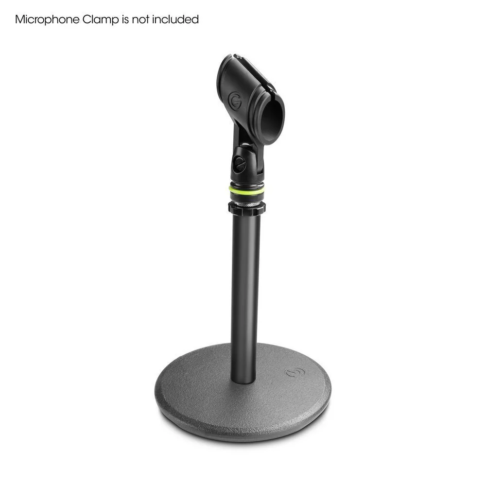 Gravity MST01B Tabletop 130mm Microphone Steel Base Stand/Mount Holder Black - Image 3
