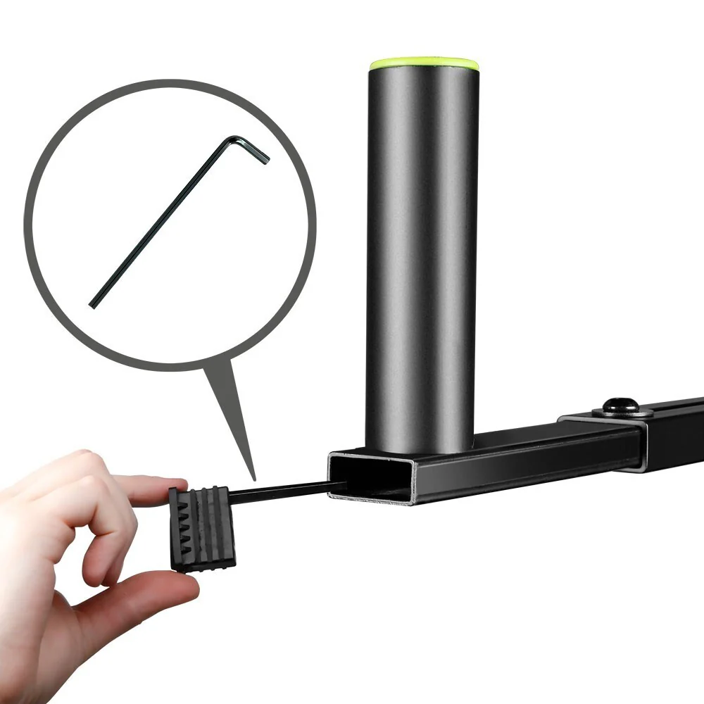 Gravity SAT36B Adjustable 49cm Steel T-Bar Holder Mount For Speaker Stand Black - Image 4