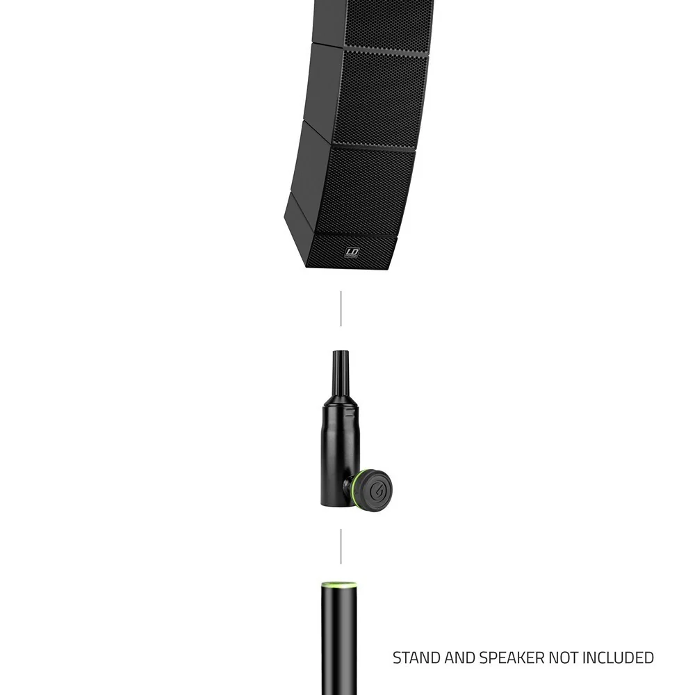 Gravity SFCURVM Reducing Steel Flange 36mm to Curv Adapter Male For Tweeter BLK - Image 4