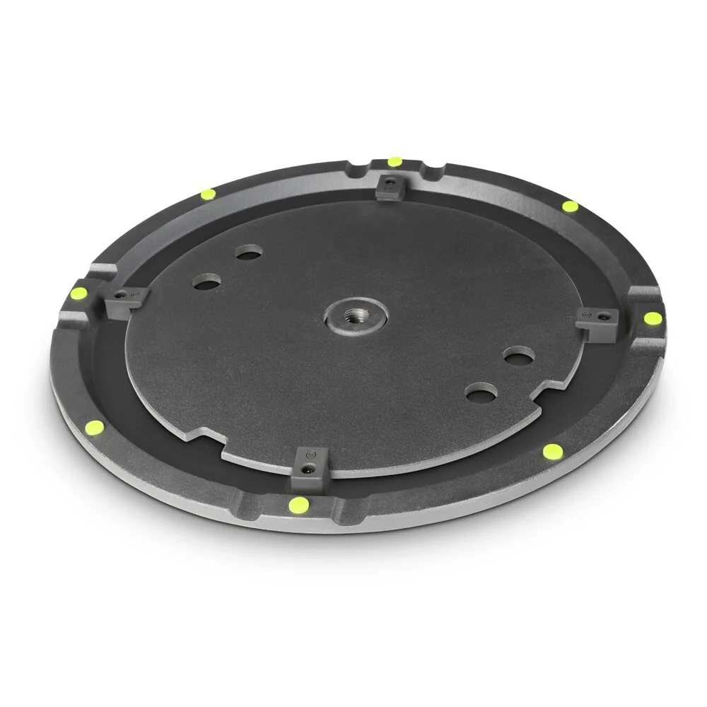 Gravity WB123SET1B 15kg Round Cast Iron Base & Weight Plate Stand For M20 Poles - Image 2