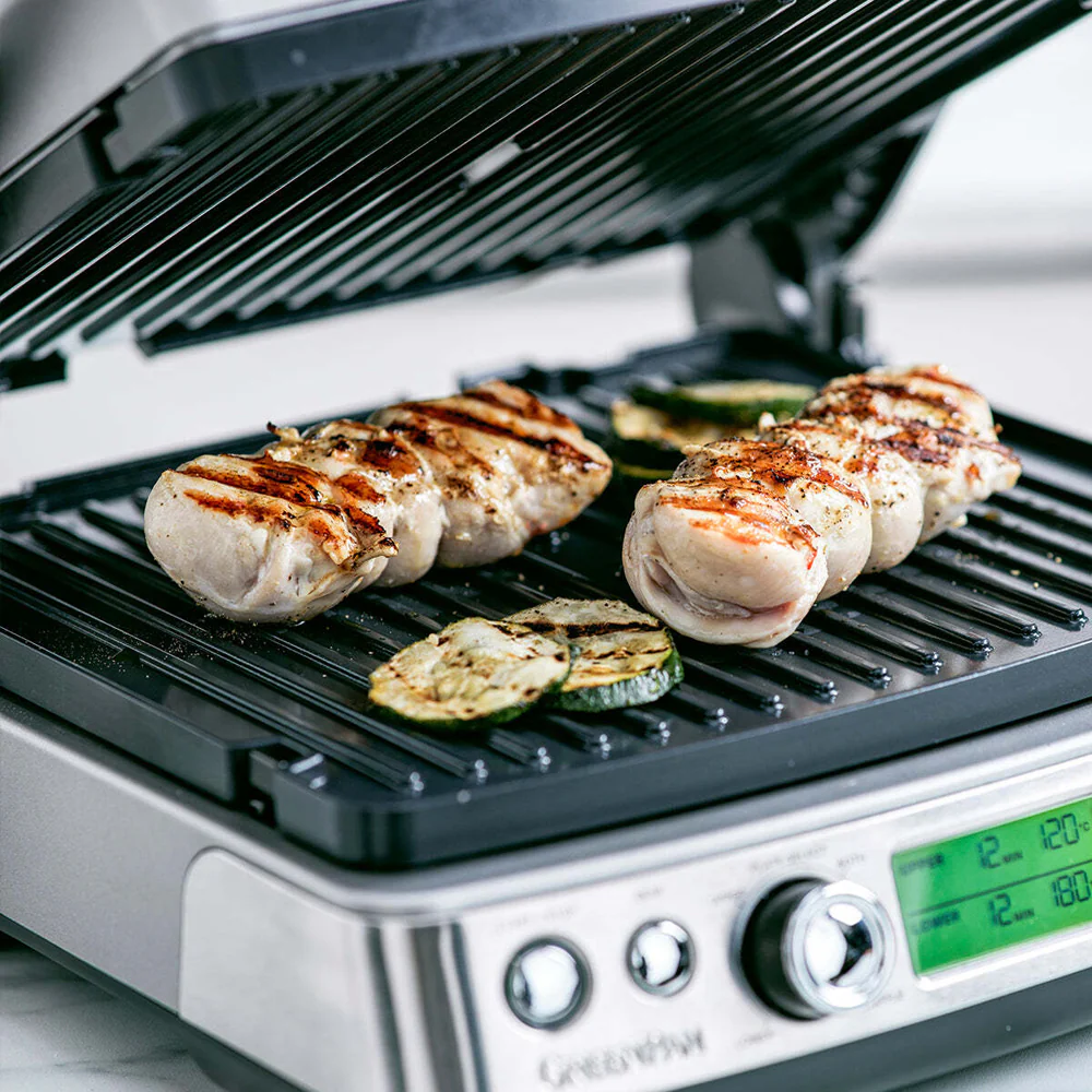 GreenPan Elite Electric Stainless Steel Contact Grill 230V 2200W Home Cookware - Image 6