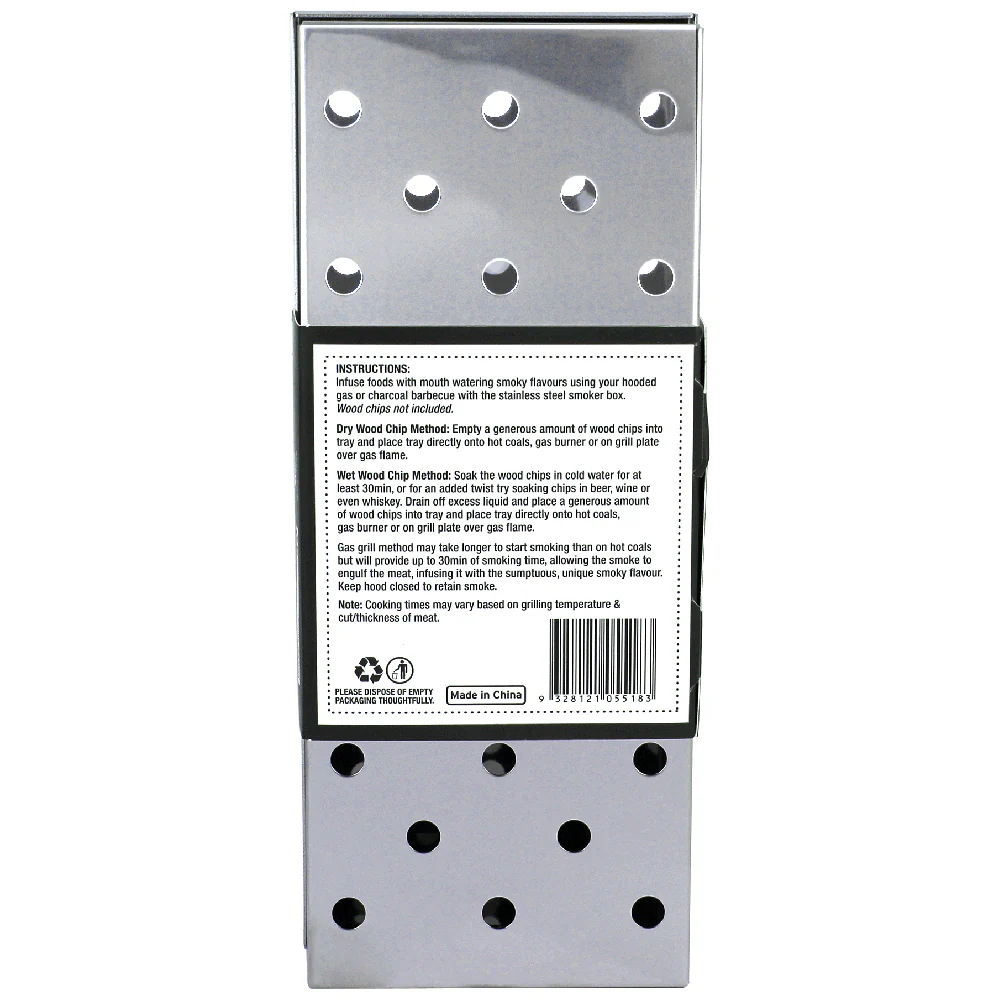 Grill Society BBQ Smoker Box (Stainless Steel) - Image 2