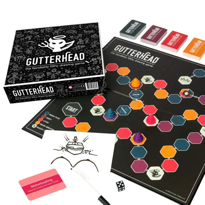 Gutter Games Gutterhead Pictionary and Cards Party Game - Image 3