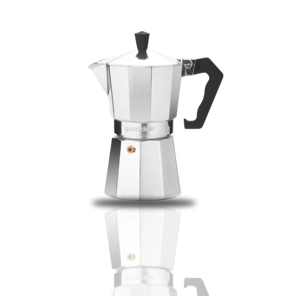 Guzzini Romeo 180ml Moka Espresso Aluminum Coffee Maker Percolator - Image 2