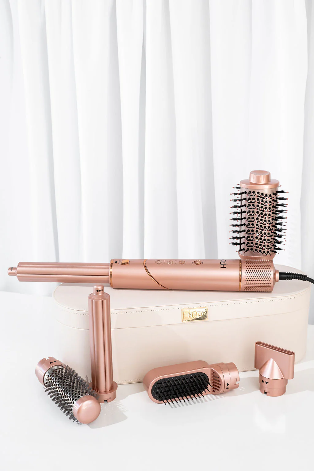 H2D 6-in-1 Ultra Styler Hair Styling Tool in Rose Gold - Image 8