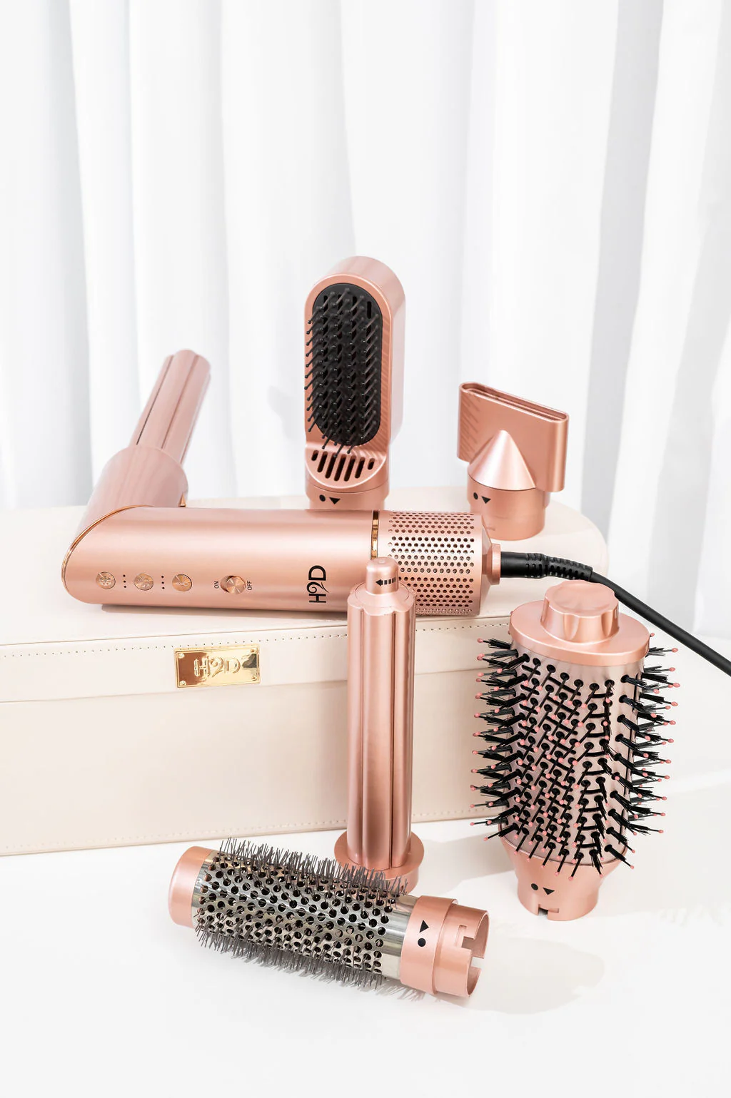 H2D 6-in-1 Ultra Styler Hair Styling Tool in Rose Gold - Image 9