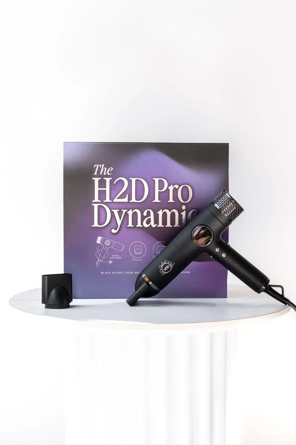 H2D Pro Dynamic Hair Dryer in Black - Image 3
