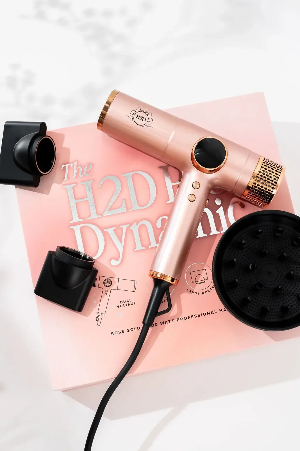 H2D Pro Dynamic Hair Dryer in Rose Gold - Image 3