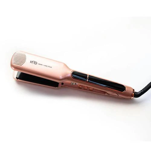 H2D Wide Rose Gold Infrared Hair Straightener with Roll Mat Pouch 230ºC 42mm - Image 3