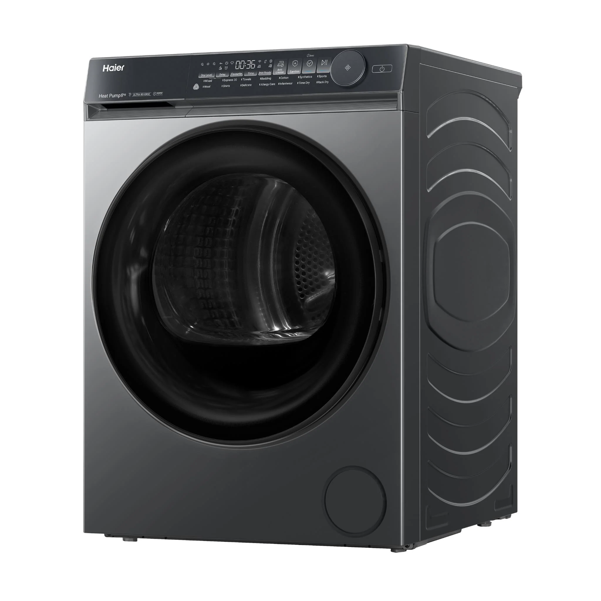 Haier HDHPS80NB1 500 Series 8kg Heat Pump Dryer (Dark) - Image 2