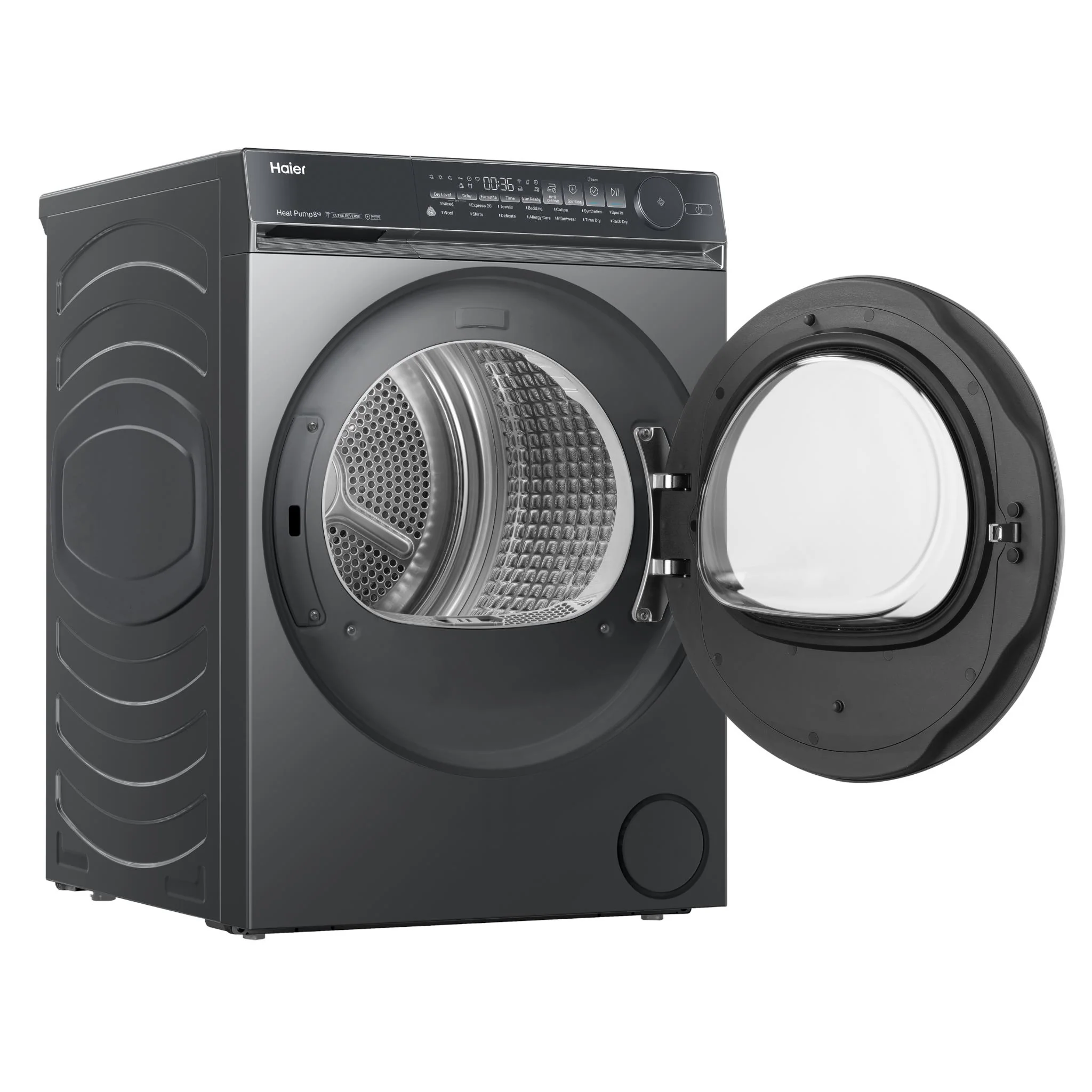 Haier HDHPS80NB1 500 Series 8kg Heat Pump Dryer (Dark) - Image 4