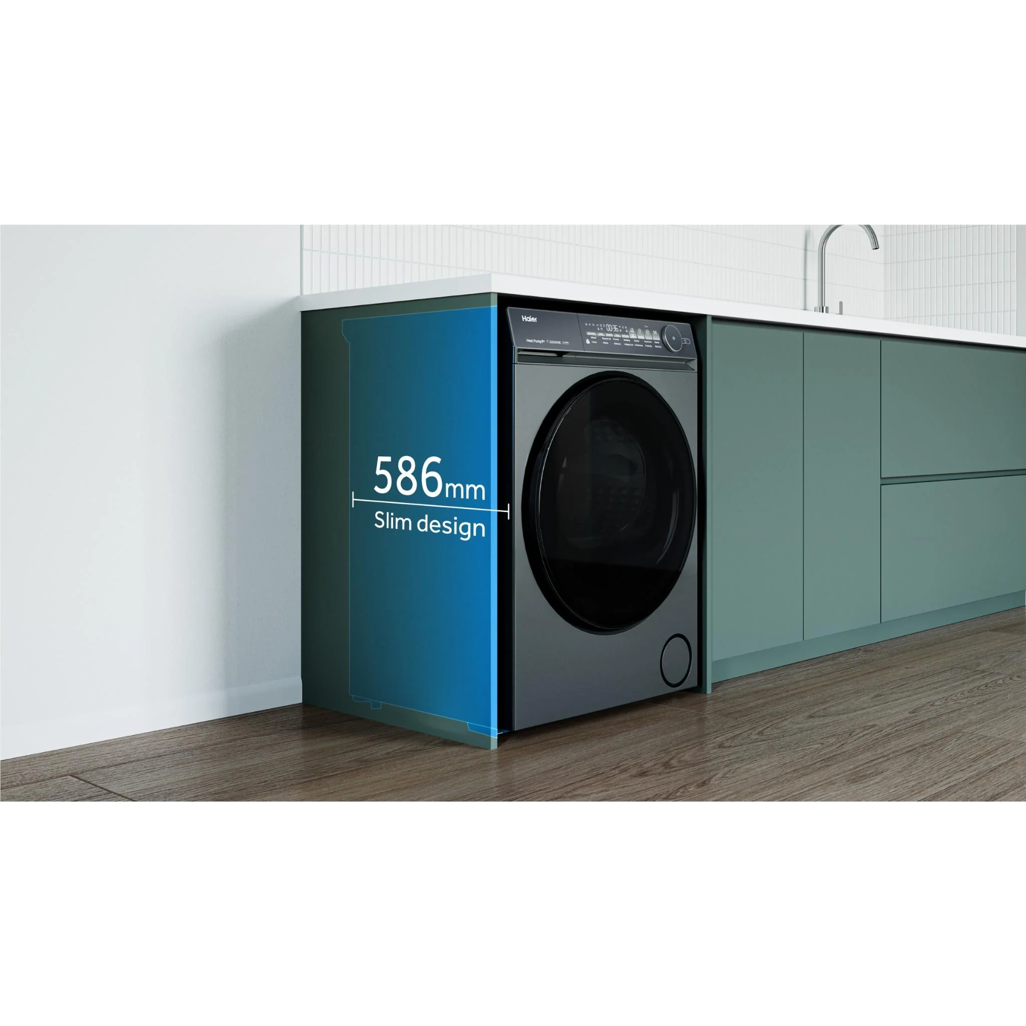 Haier HDHPS80NB1 500 Series 8kg Heat Pump Dryer (Dark) - Image 7