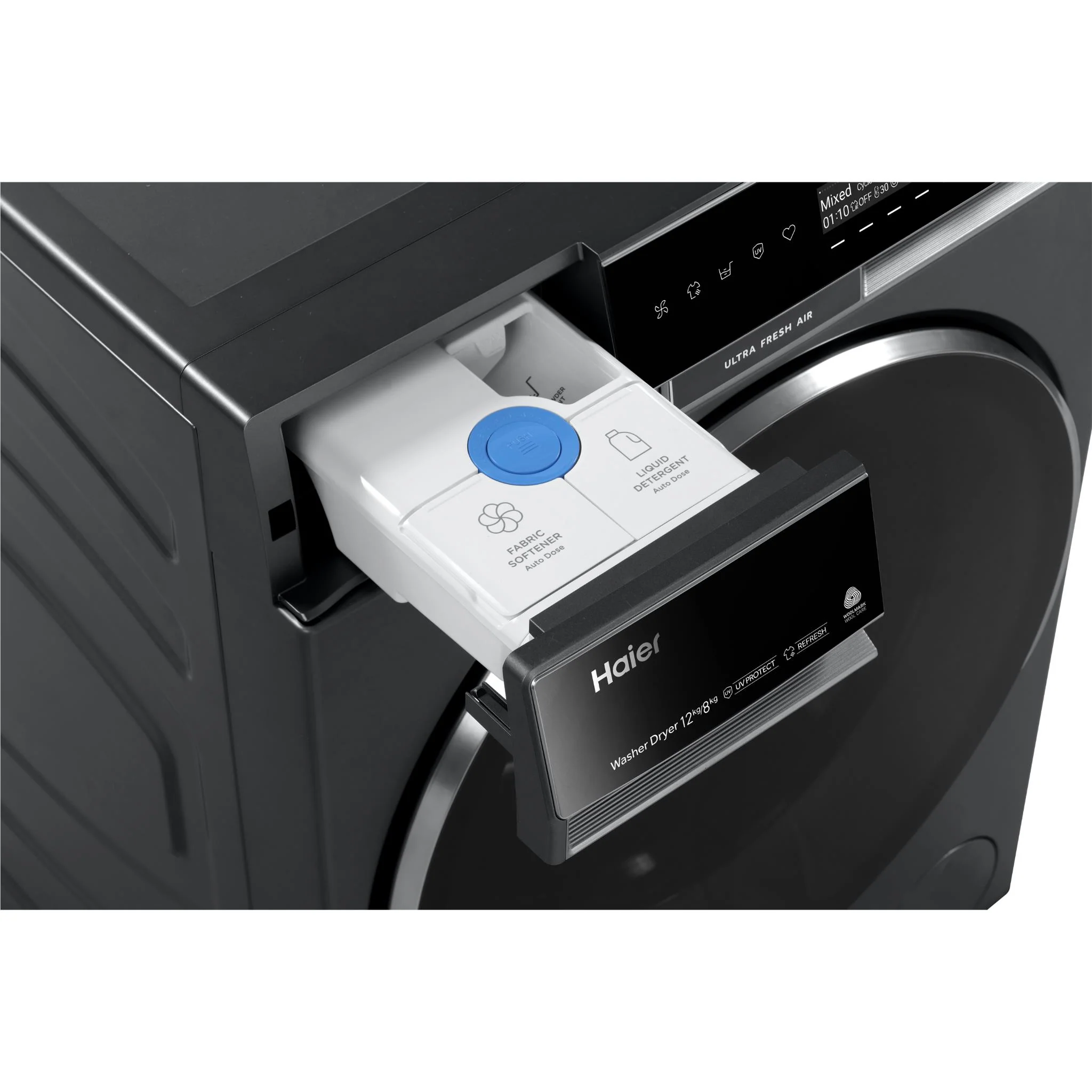 Haier HWD1280PXB1 600 Series 12kg/8kg Front Load Washer Dryer Combo (Dark) - Image 5