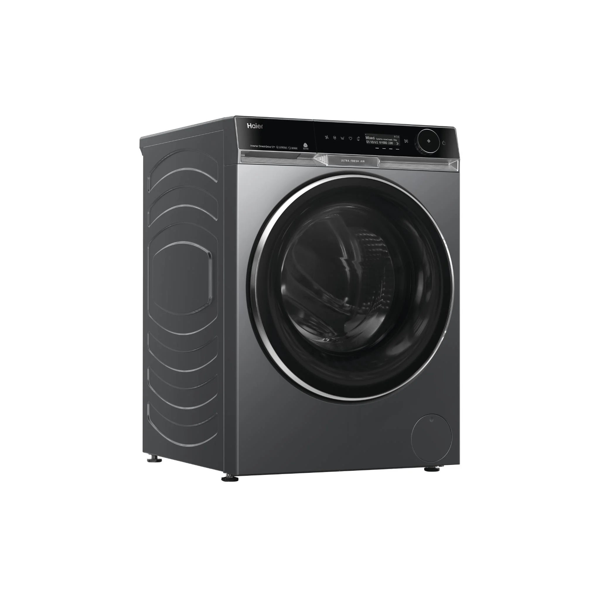 Haier HWF12PXB1 600 Series 12kg Front Load Washer (Dark) - Image 2