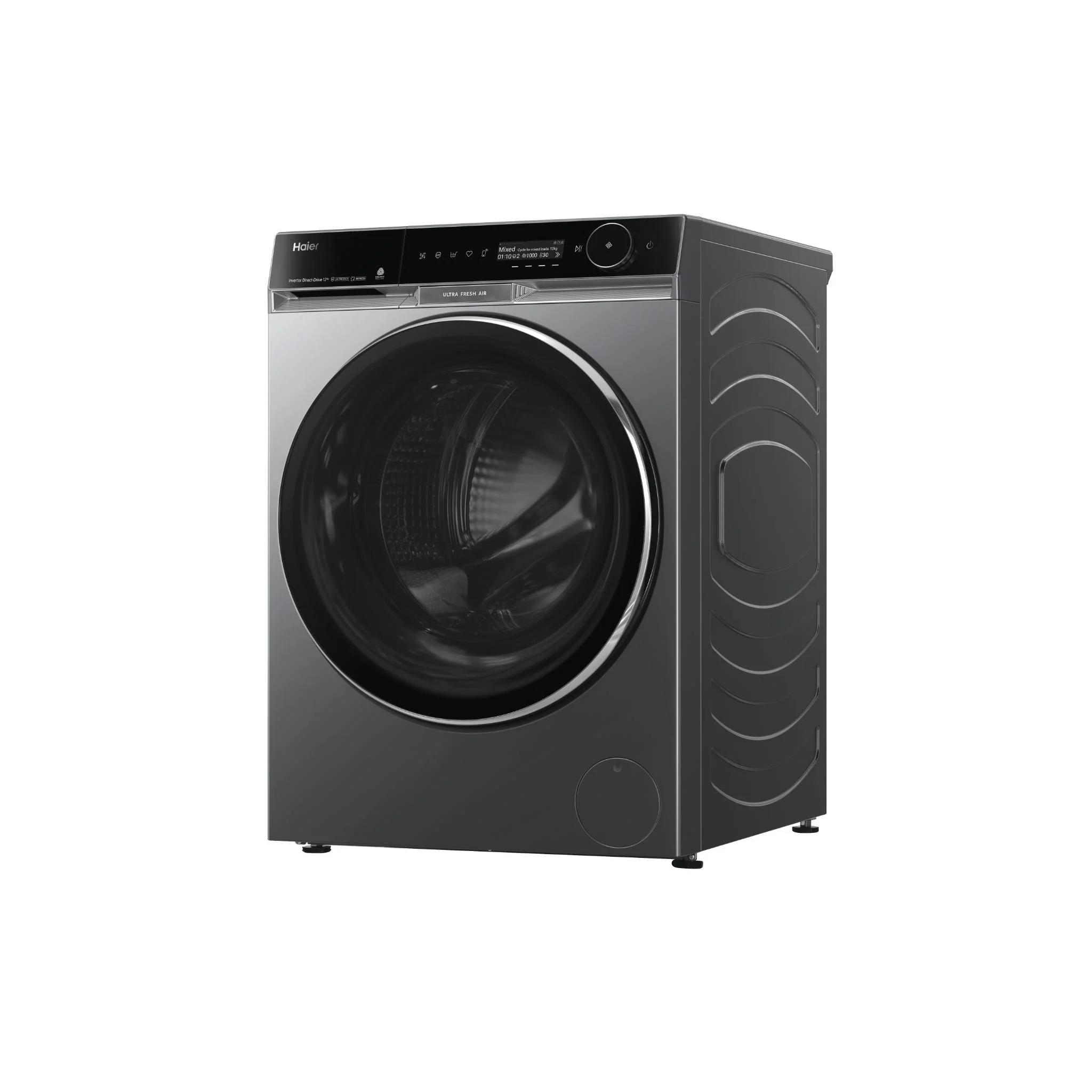 Haier HWF12PXB1 600 Series 12kg Front Load Washer (Dark) - Image 3