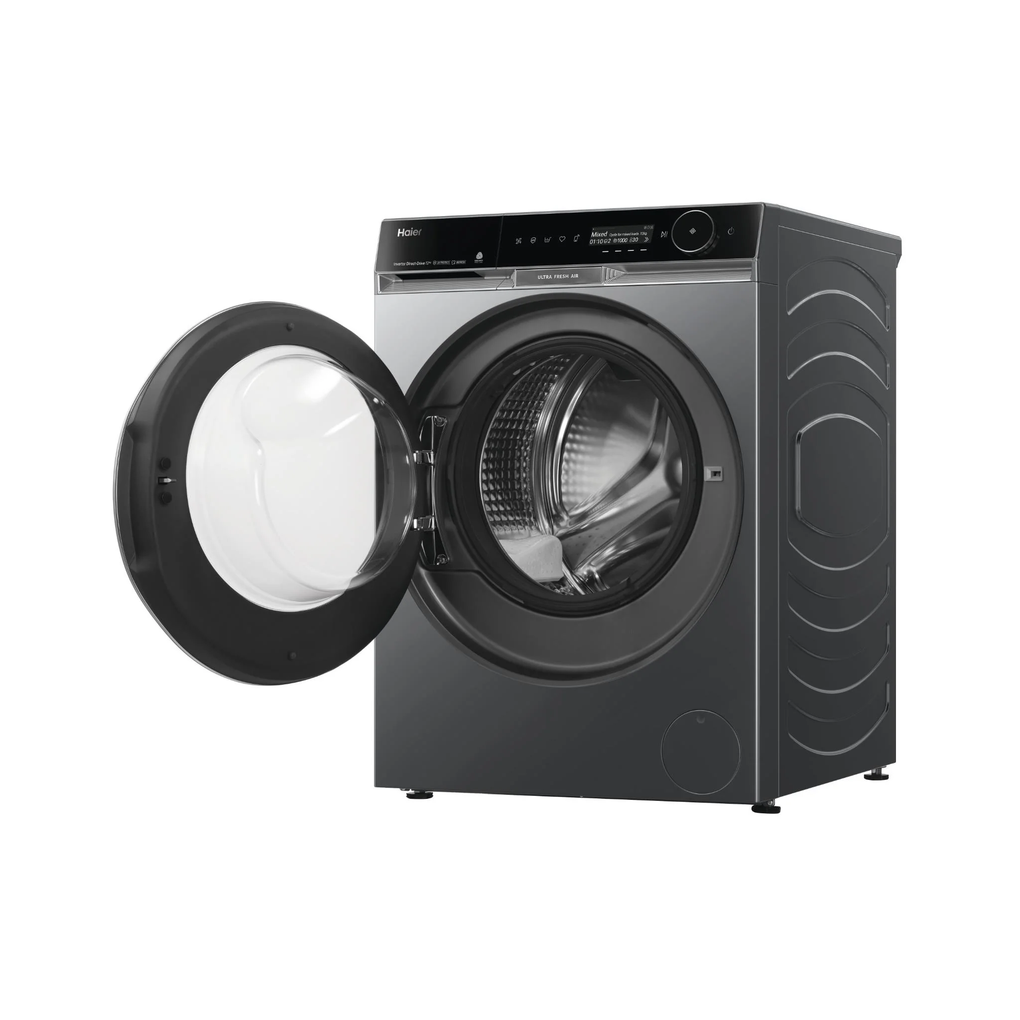 Haier HWF12PXB1 600 Series 12kg Front Load Washer (Dark) - Image 4