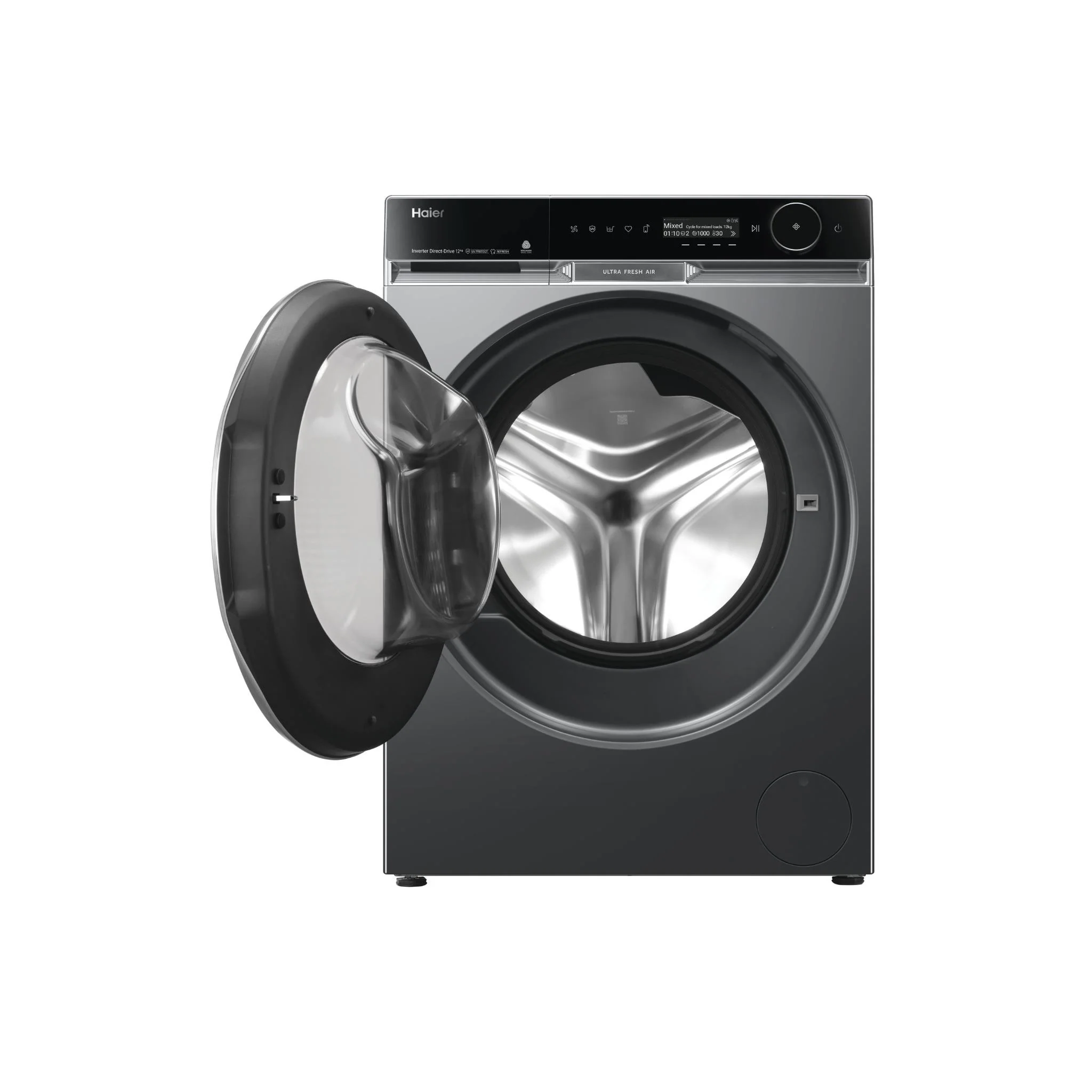 Haier HWF12PXB1 600 Series 12kg Front Load Washer (Dark) - Image 5
