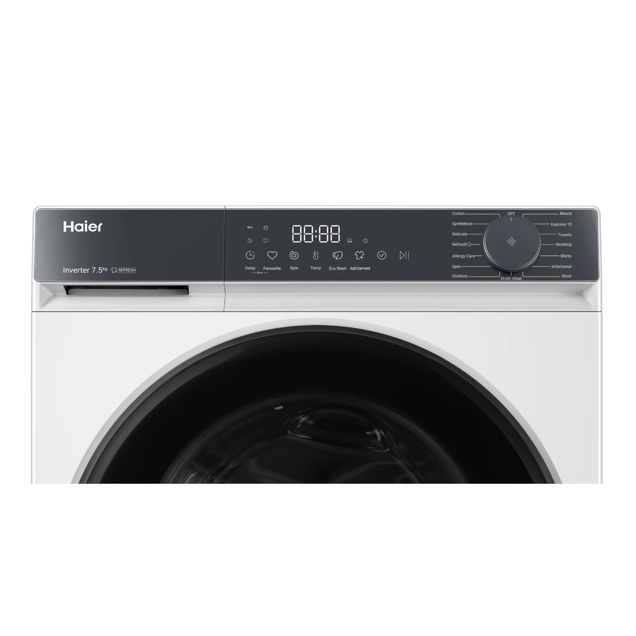 Haier HWF75KW1 300 Series 7.5kg Front Load Washer (White) - Image 4