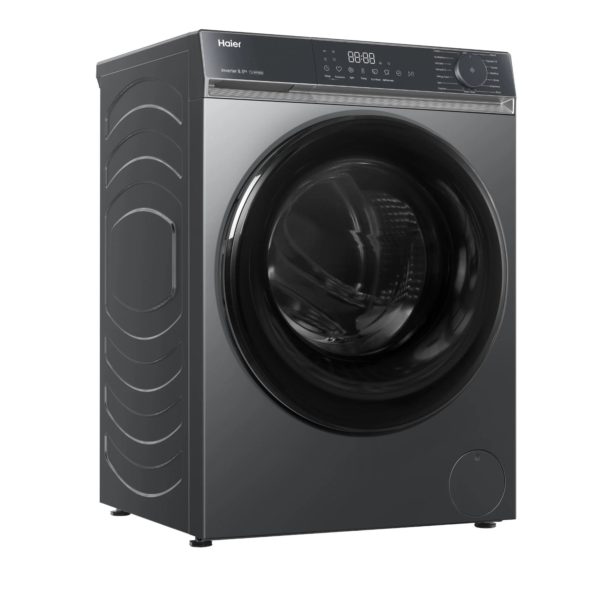 Haier HWF85KB1 300 Series 8.5kg Front Load Washer (Dark) - Image 3