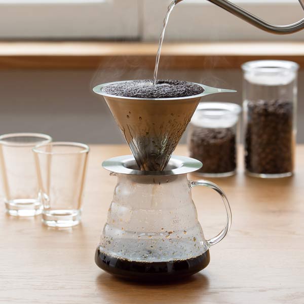 Hario Double Mesh Metal Dripper - 2 Cup - Image 2