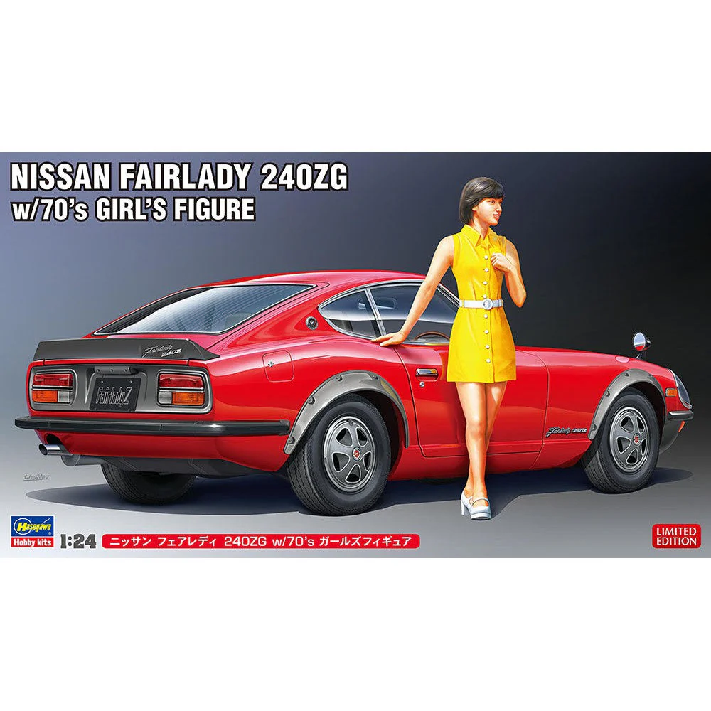 Hasegawa 1/24 Nissan Fairlady 240ZG with 70s Girls Figure - Image 2