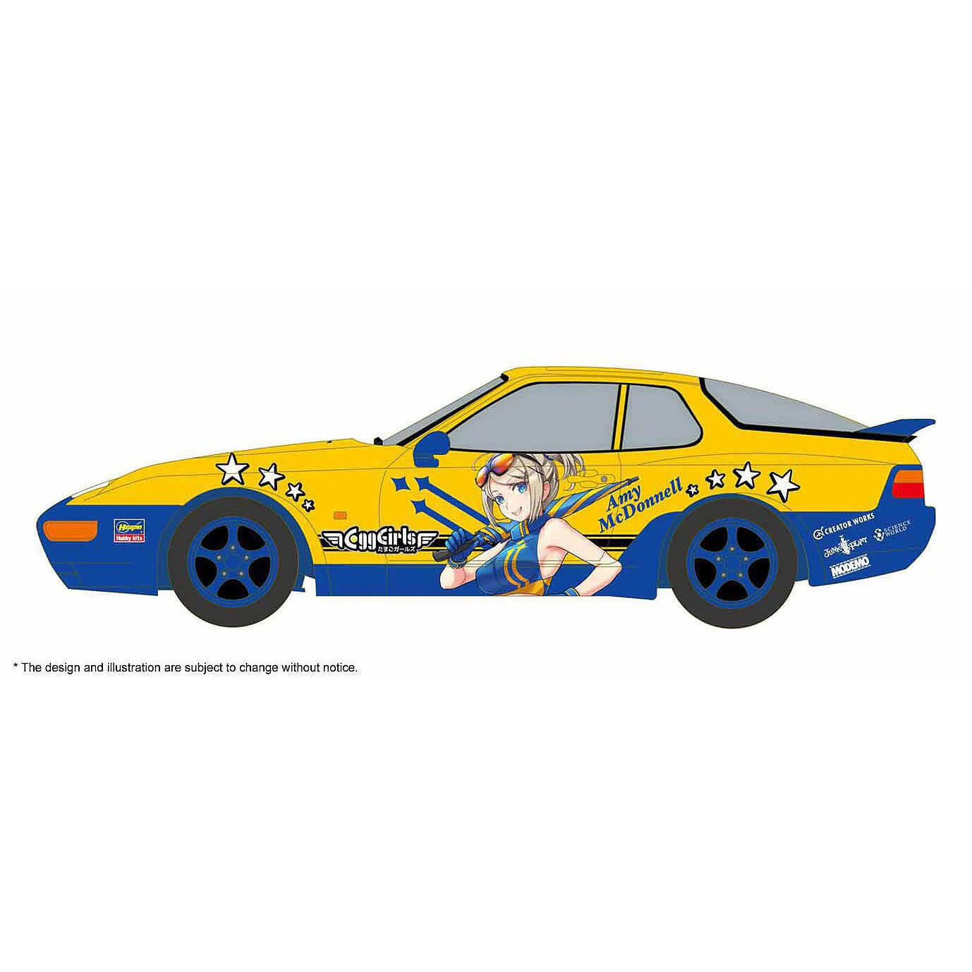 Hasegawa 1/24 Porsche 968 Egg Girls Amy McDonnell - Image 6