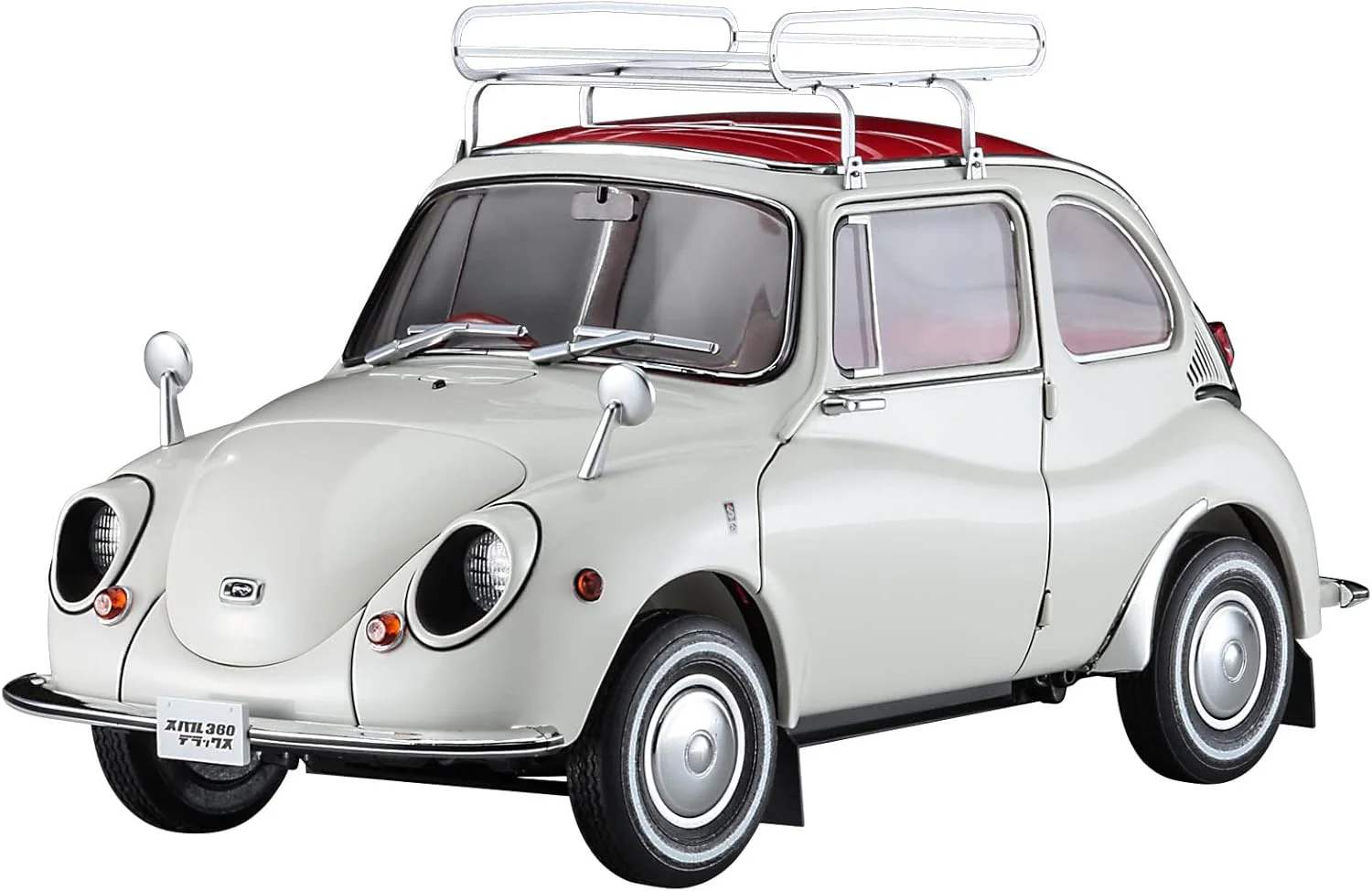 Hasegawa 1/24 Subaru 360 Deluxe with Roof Carrier - Classic Car Model Kit - Image 2
