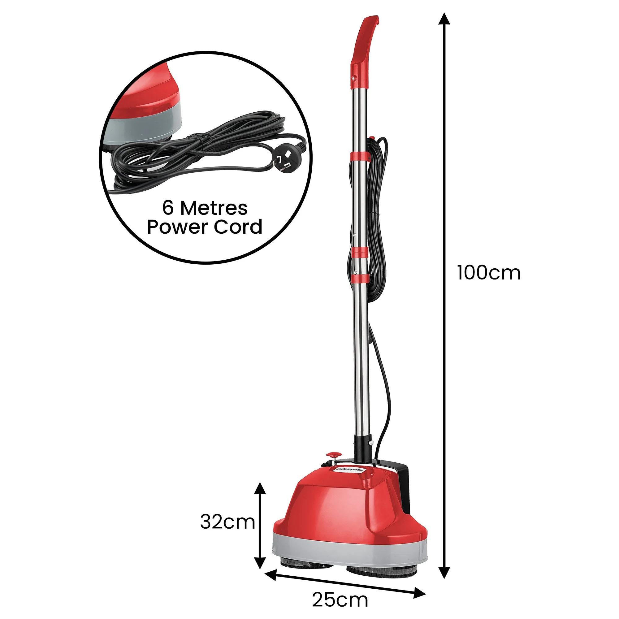 Hauskeeper Electric Floor Polisher Waxer/Buffer for Timber & Hard Floors - Image 3