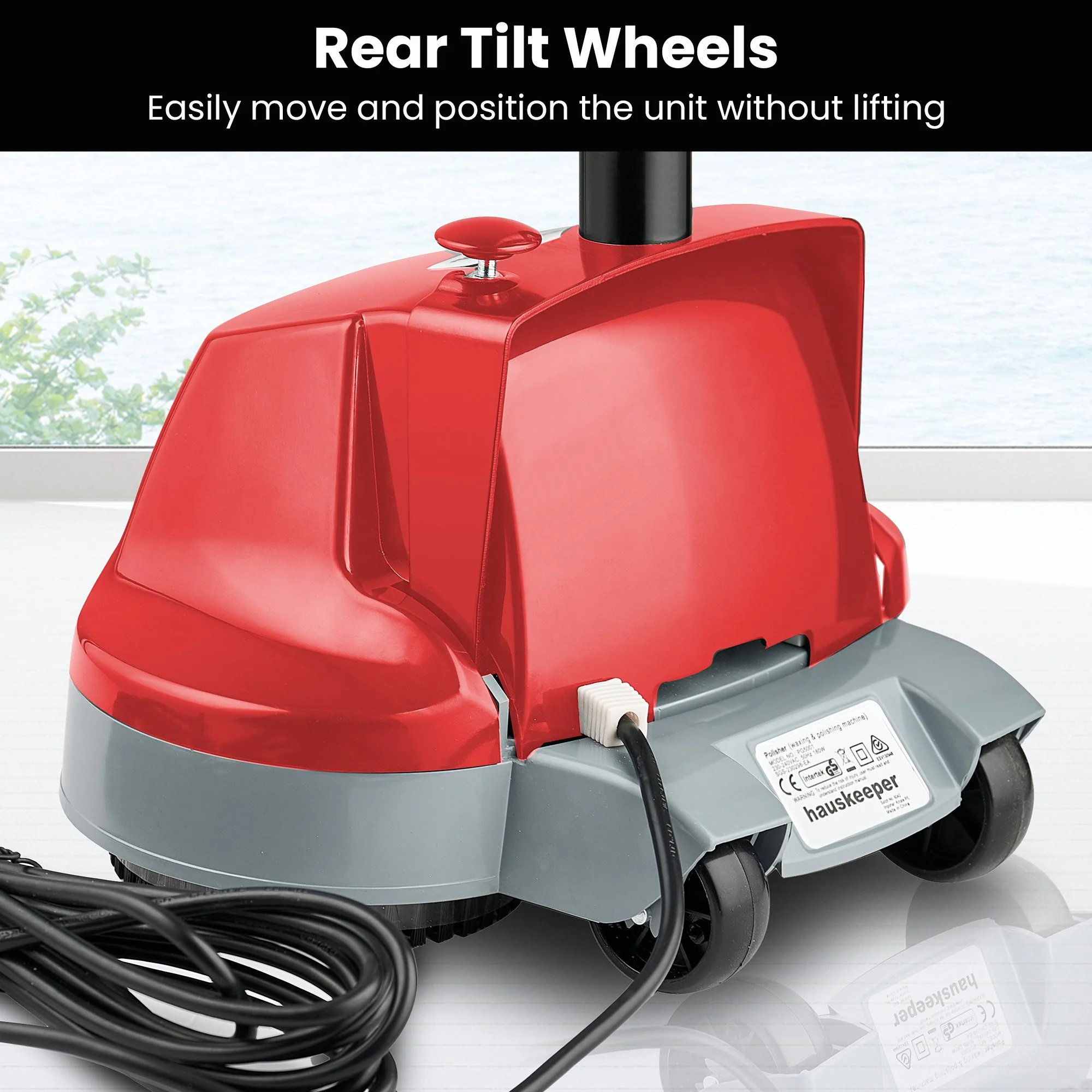 Hauskeeper Electric Floor Polisher Waxer/Buffer for Timber & Hard Floors - Image 9
