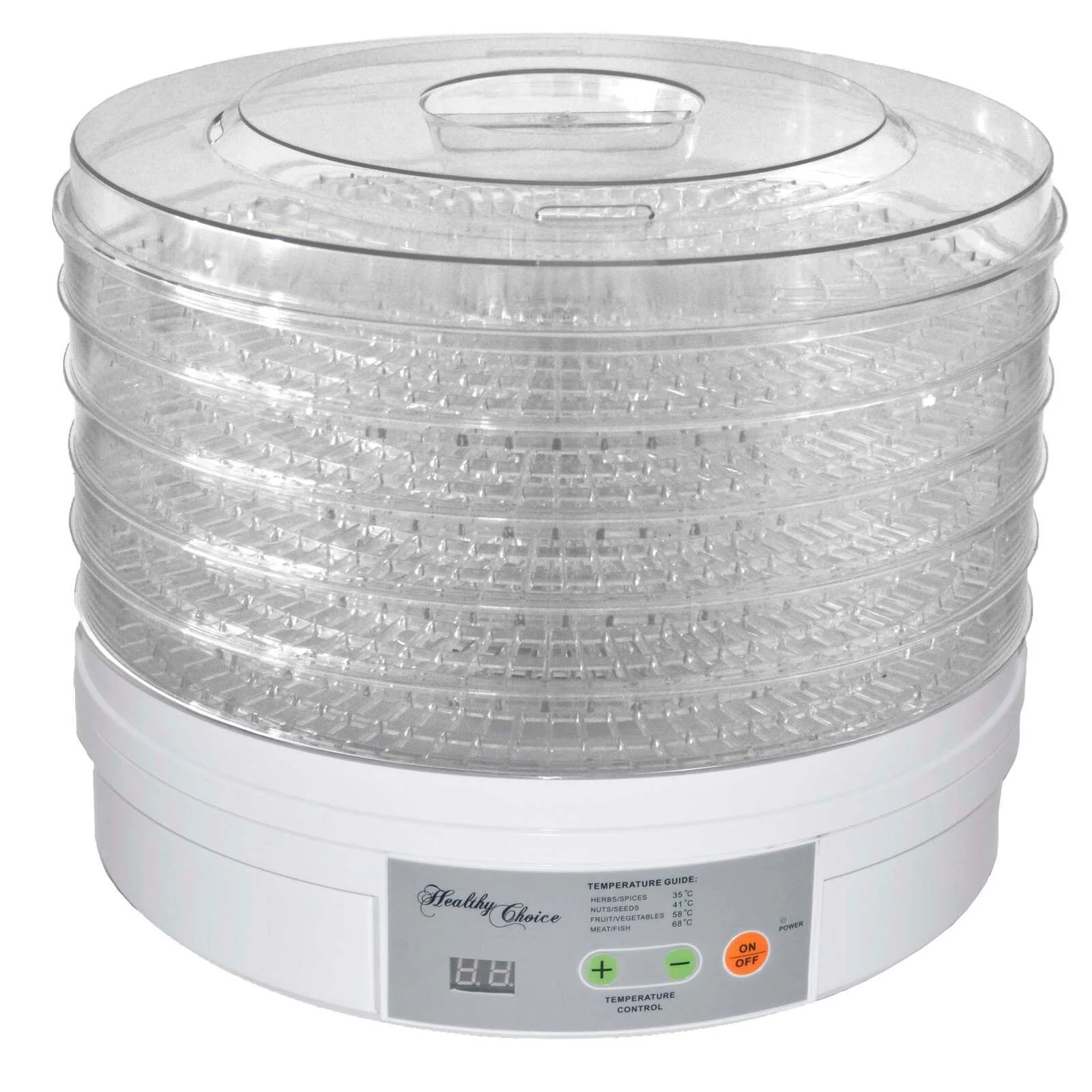 Healthy Choice 5 Tray Food Dehydrator with 2 Power Levels - Image 2