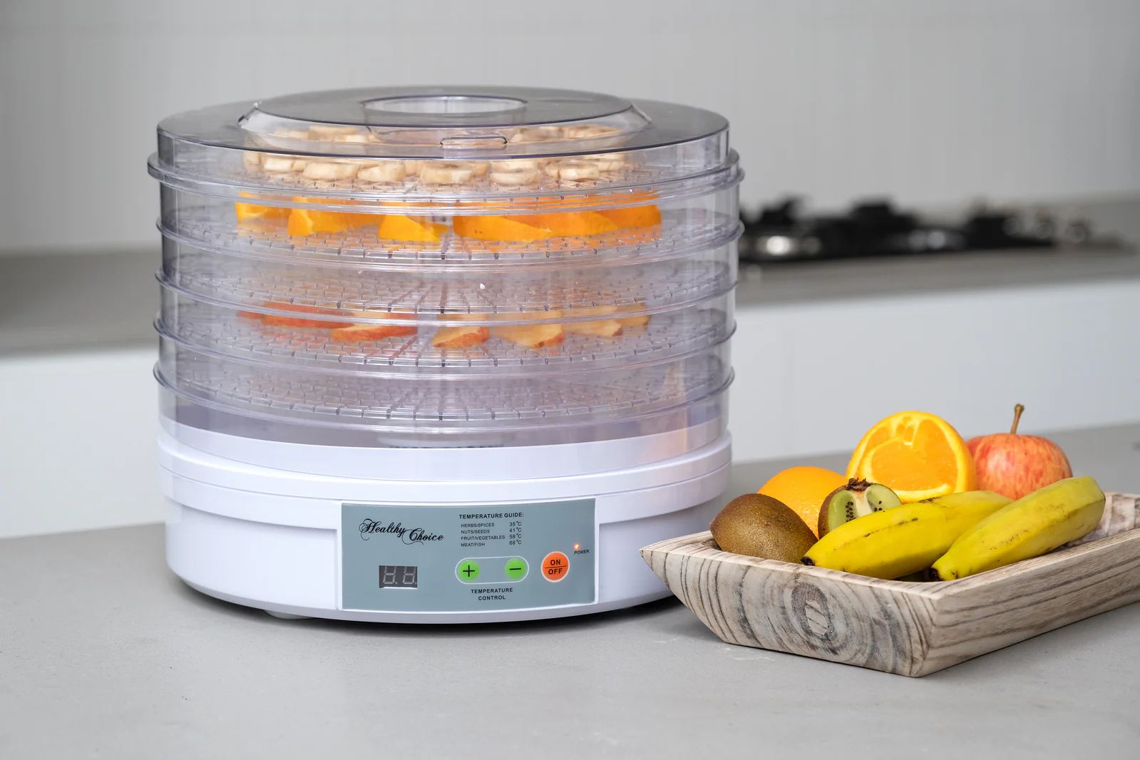 Healthy Choice 5 Tray Food Dehydrator with 2 Power Levels - Image 3