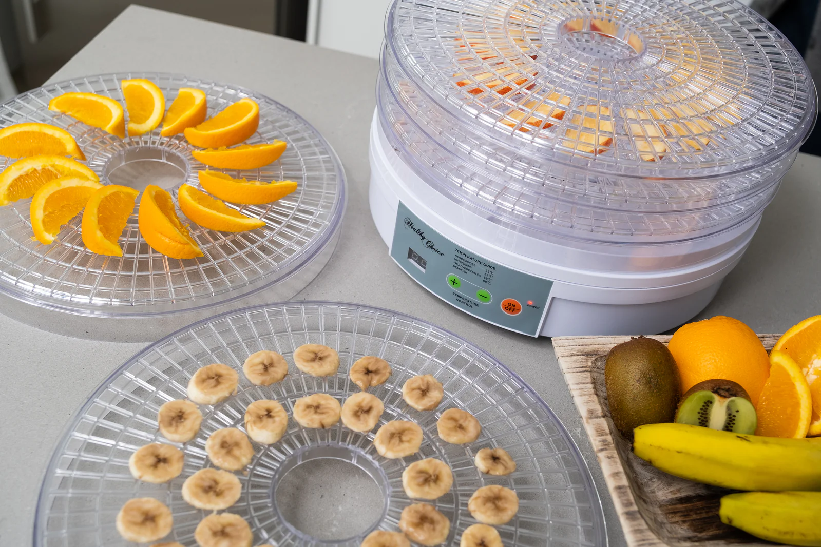 Healthy Choice 5 Tray Food Dehydrator with 2 Power Levels - Image 5