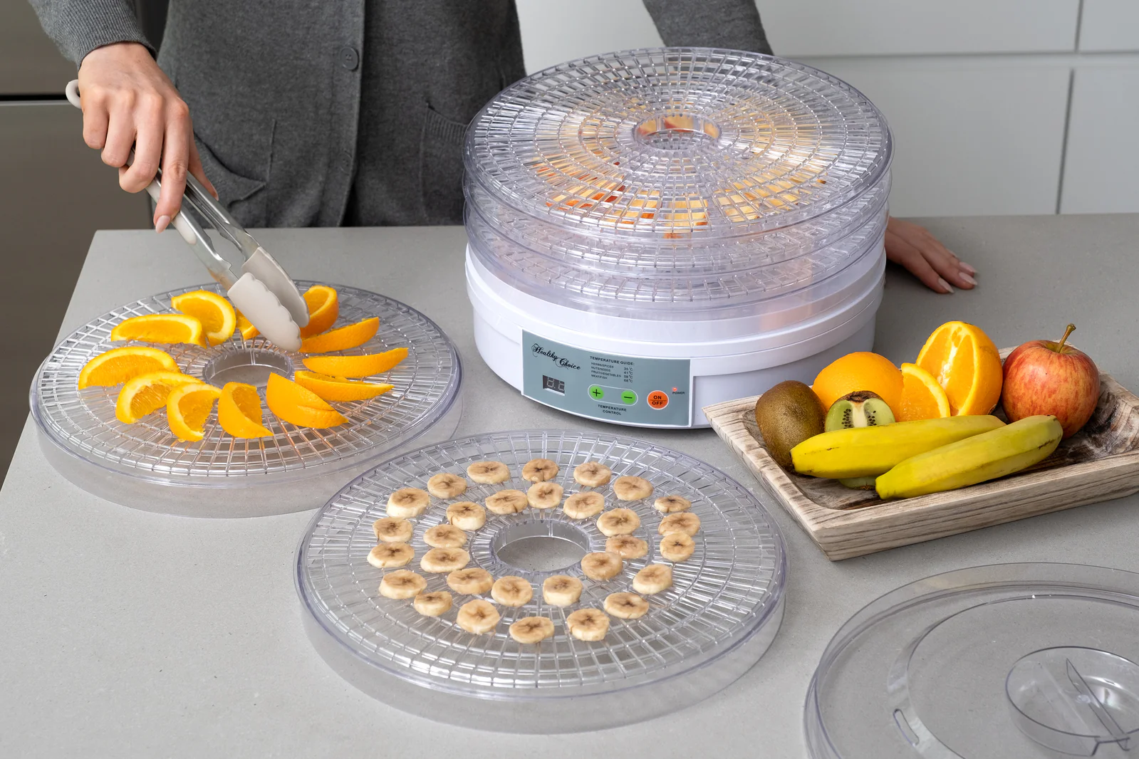 Healthy Choice 5 Tray Food Dehydrator with 2 Power Levels - Image 6