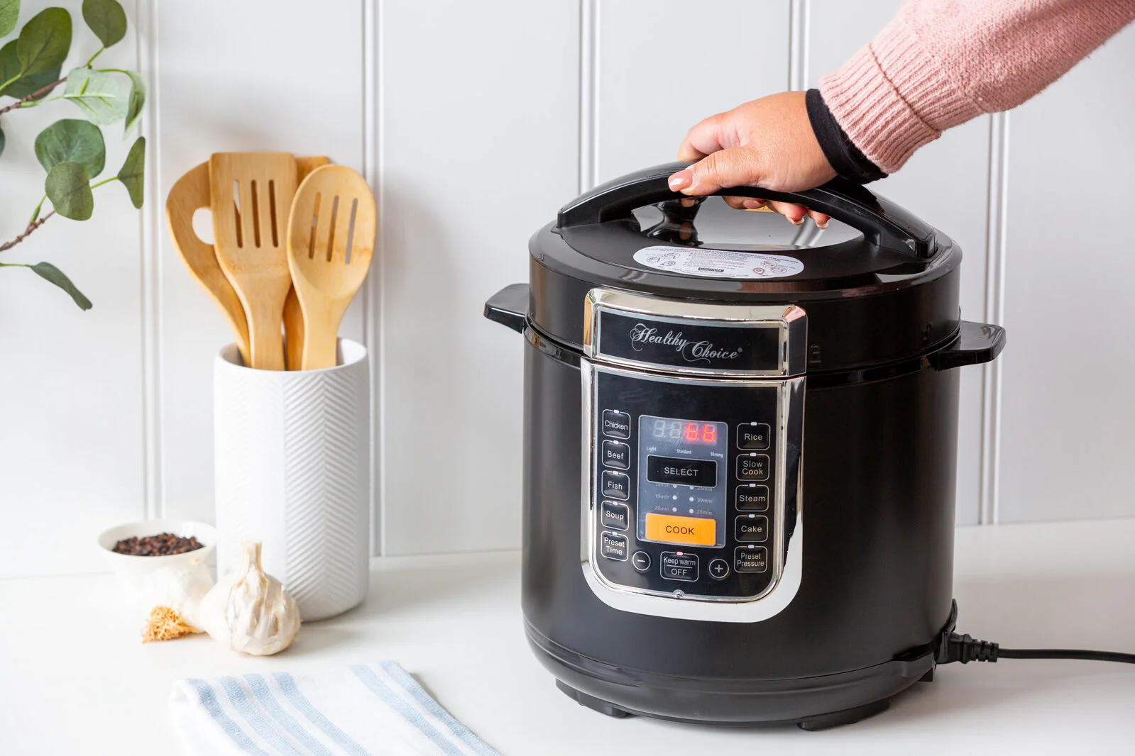 Healthy Choice Ceramic Coated PFAS Free Automatic Pressure Cooker 6L - Image 4