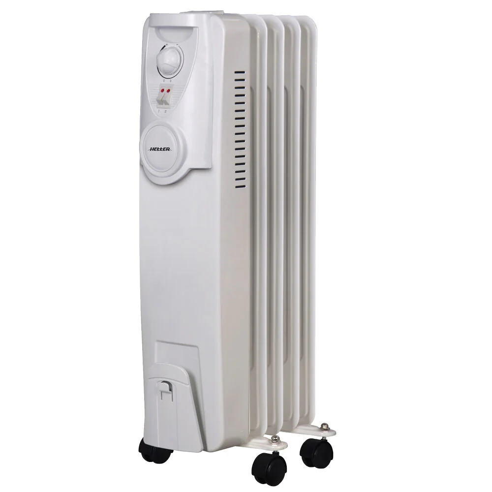 Heller 1000W Electric Oil Heater - White - Image 2