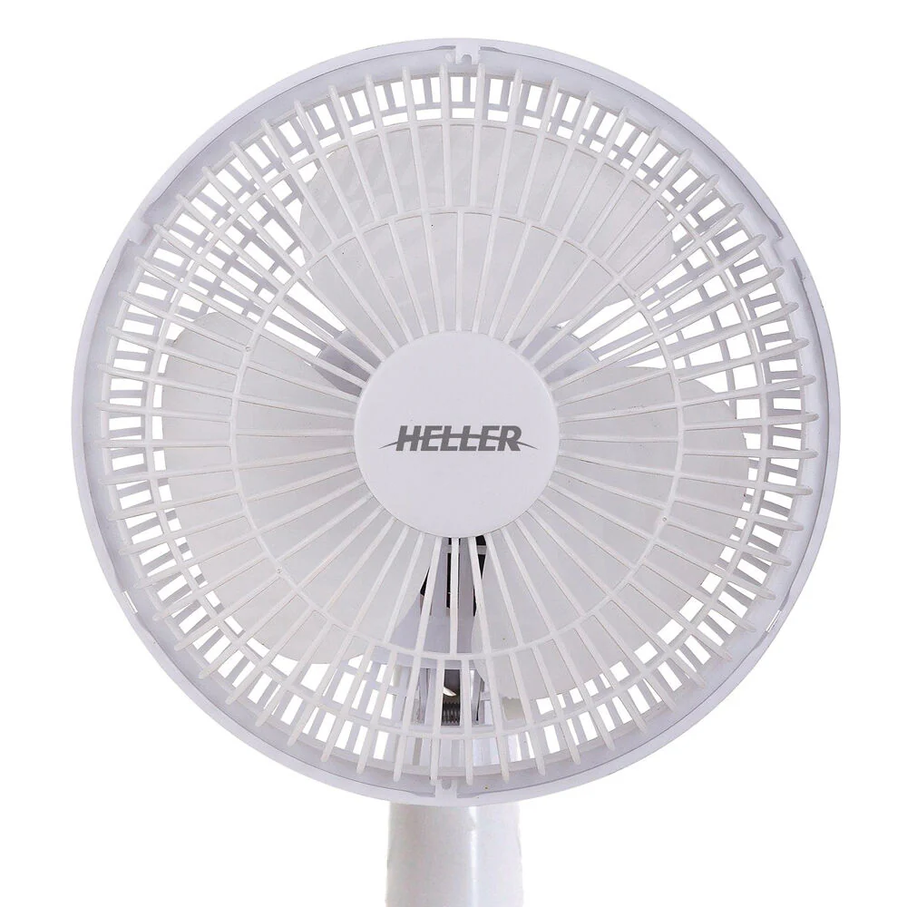 Heller HHDF15SG Table/Desk Fan 13W Tilt Adjustable Head Air Cooler 15cm WHT - Image 3