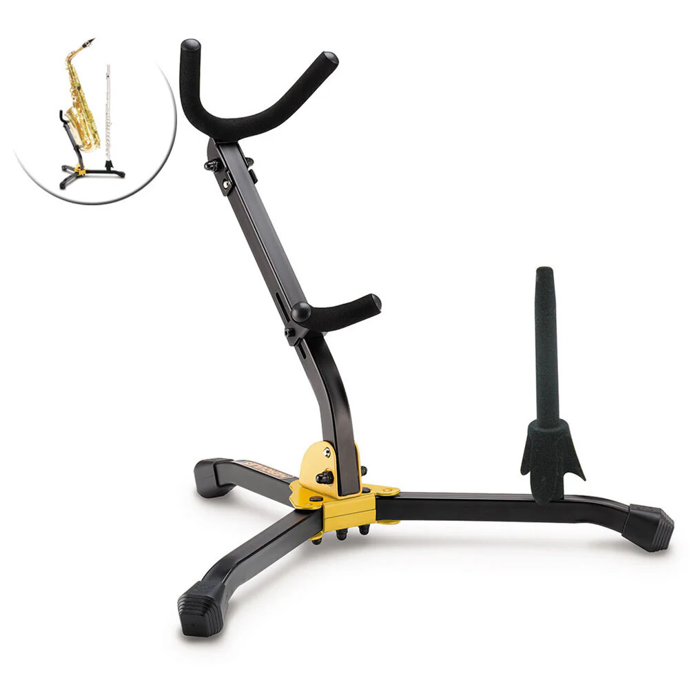 Hercules Alto/Tenor Saxophone & Clarinet/Flute Stand with Bag - Image 2