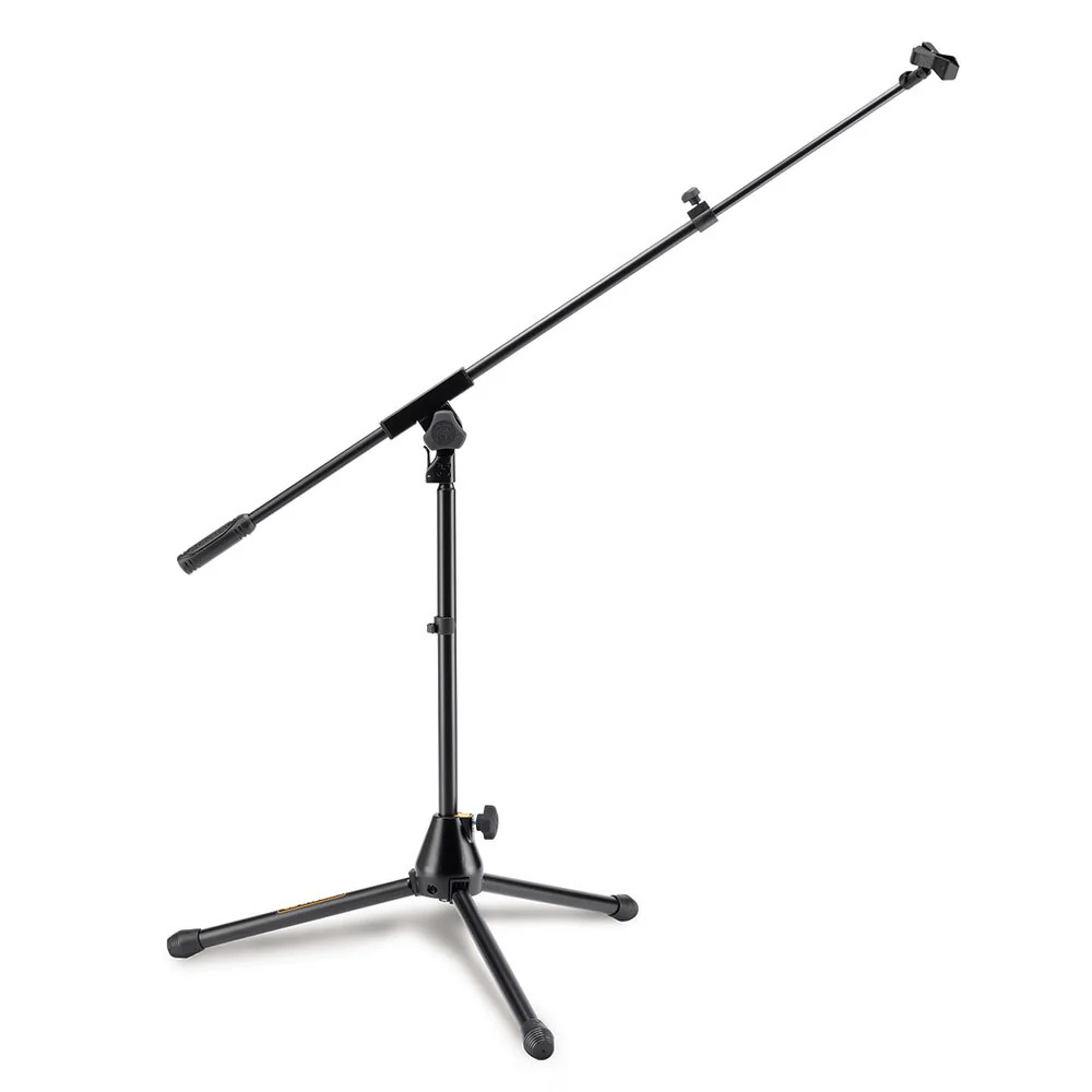 Hercules Low Profile Tripod Microphone Stand with Boom and Mic Clip - Image 3