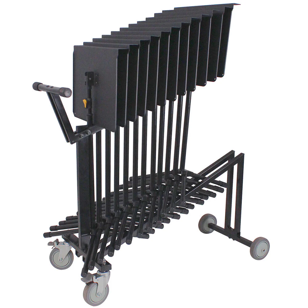 Hercules Pull Trolley Cart Musical Instrument Holder/Storage for Music Stands BK - Image 3