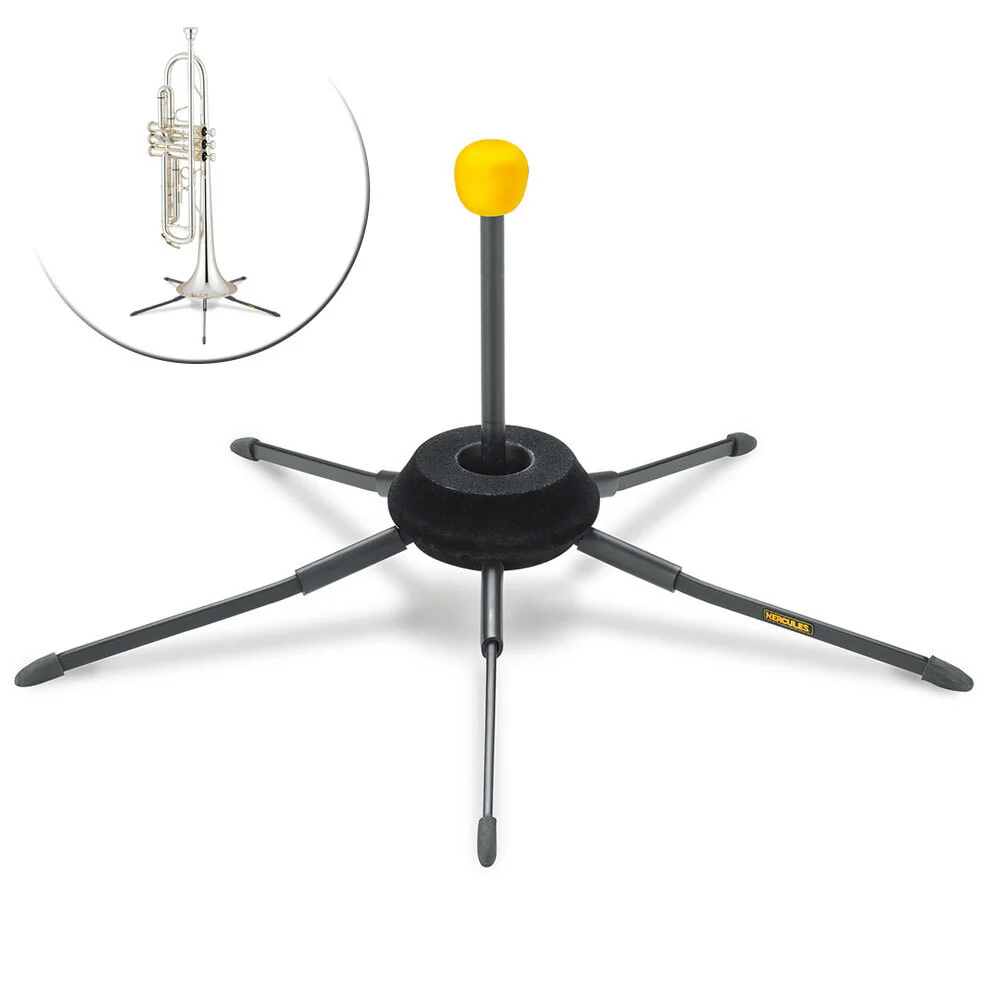 Hercules Travlite In-Bell Trumpet Stand with Velvet Bag - Image 2