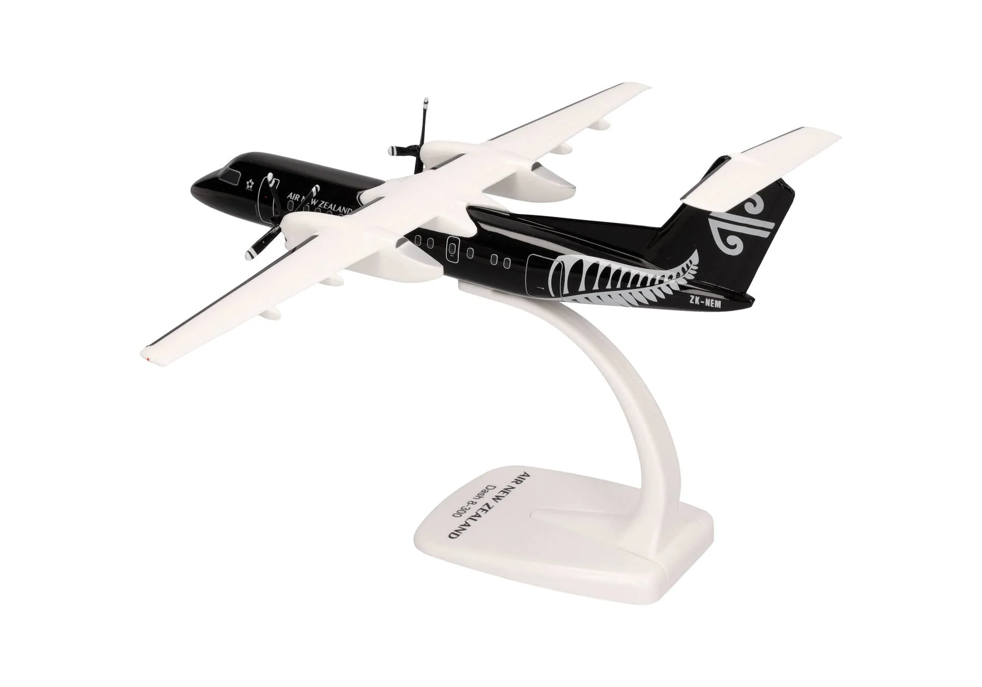 Herpa 1/100 SNAP FIT Air New Zealand DHC-8-300 - All Black Livery ZK-NEM - Image 5