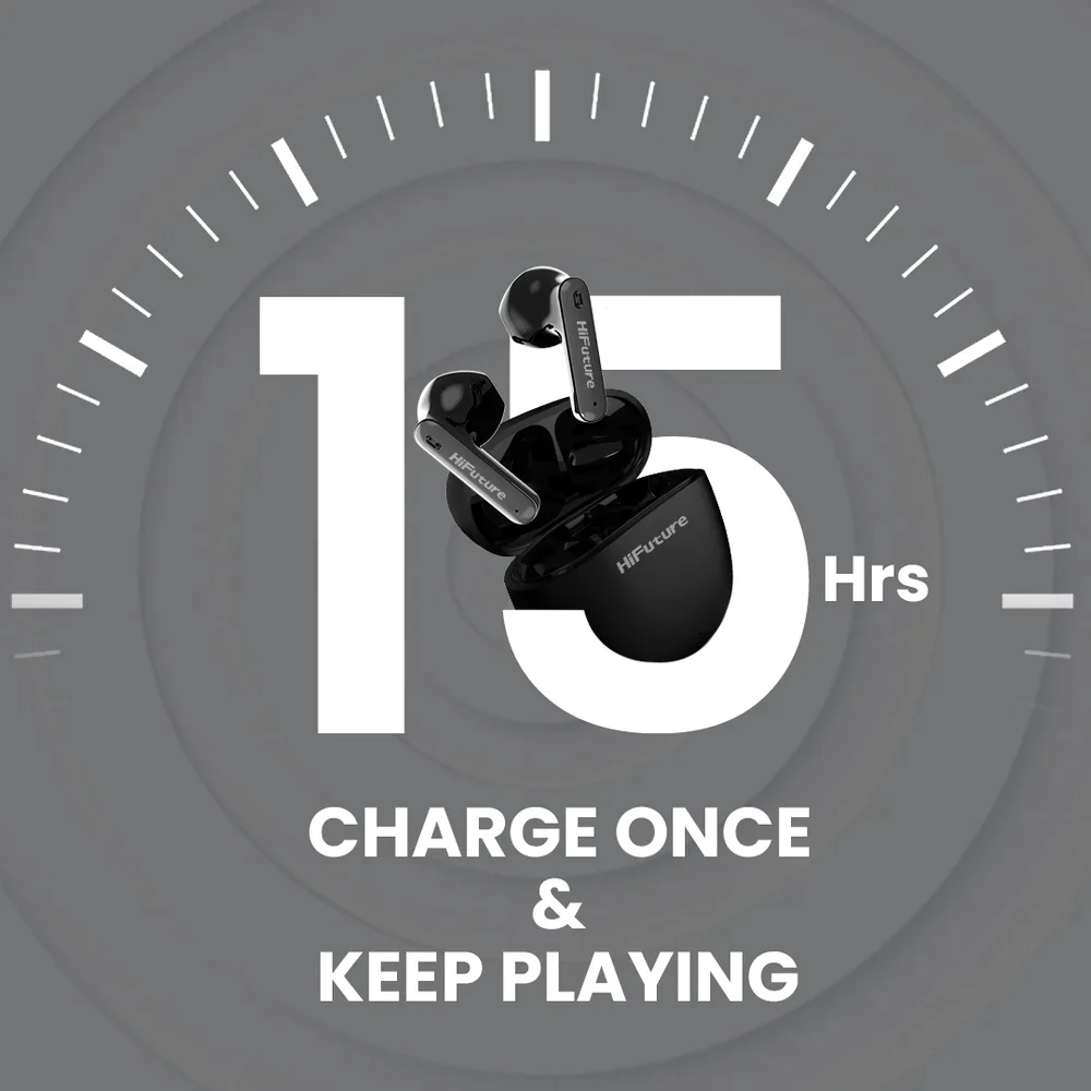 HiFuture ColourBuds2 True Wireless Earbuds (Black) - Image 8